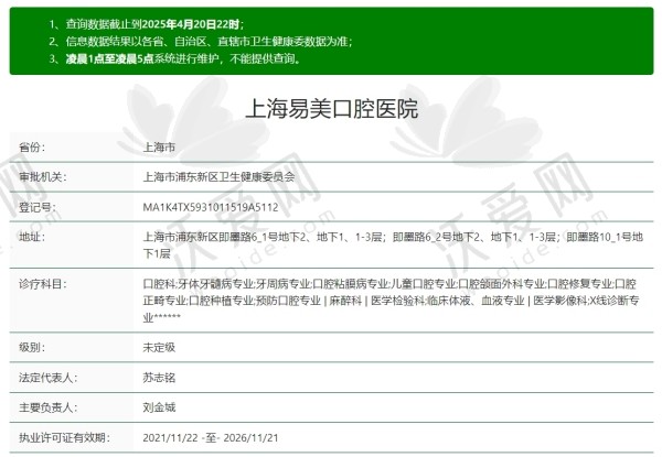 上海易美口腔医院简介